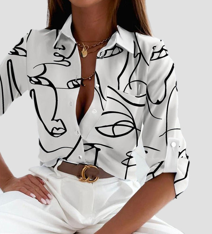 Elisa - Klasična Bluza sa Ovratnikom