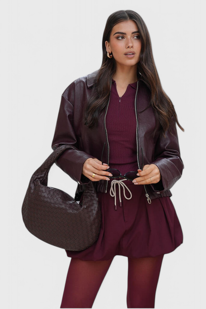 Лила - Тканена торба са чворовима